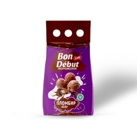 МОРОЖЕНОЕ	ПЛОМБИР 450г