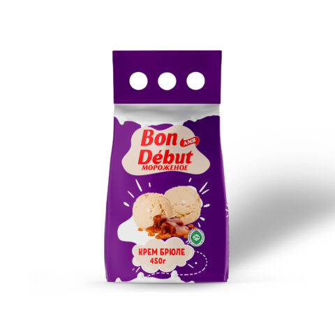 МОРОЖЕНОЕ	ПЛОМБИР Крем Брюле 450г
