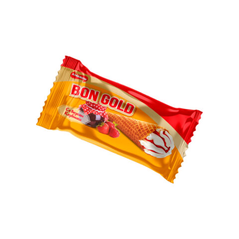 МОРОЖЕНОЕ BON GOLD со вкусом Клубники